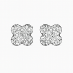 Mashha 925 Silver Phool Earrings