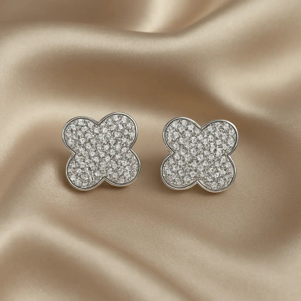 Mashha 925 Silver Phool Earrings Mashha