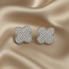 Mashha 925 Silver Phool Earrings