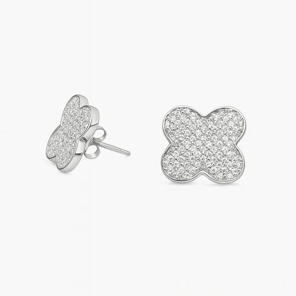 Mashha 925 Silver Phool Earrings Mashha
