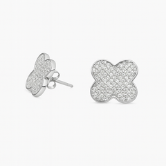 Sparkle Clover Studs
