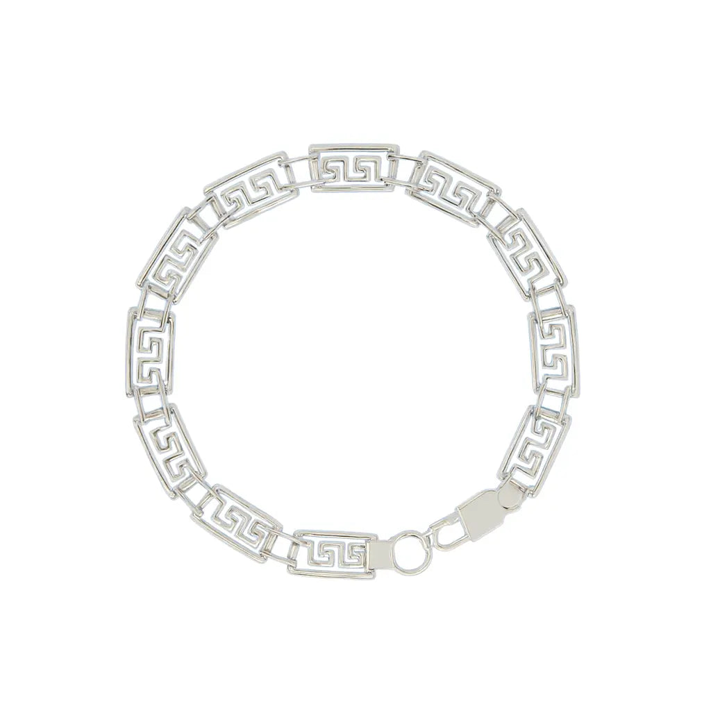 Greek Key Classic 925 Silver Bracelet Mashha