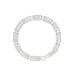 Greek Key Classic 925 Silver Bracelet