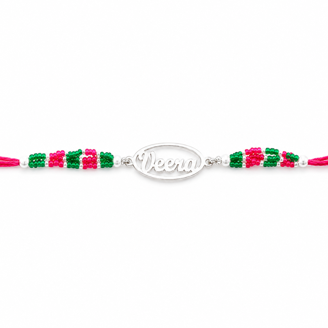 Mashha 925 Silver Veera Silver Rakhi Mashha