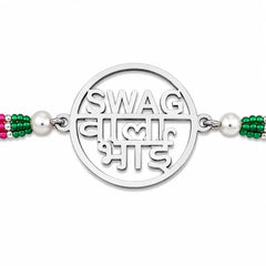 Mashha 925 silver Swag Wala Bhai Silver Rakhi Mashha