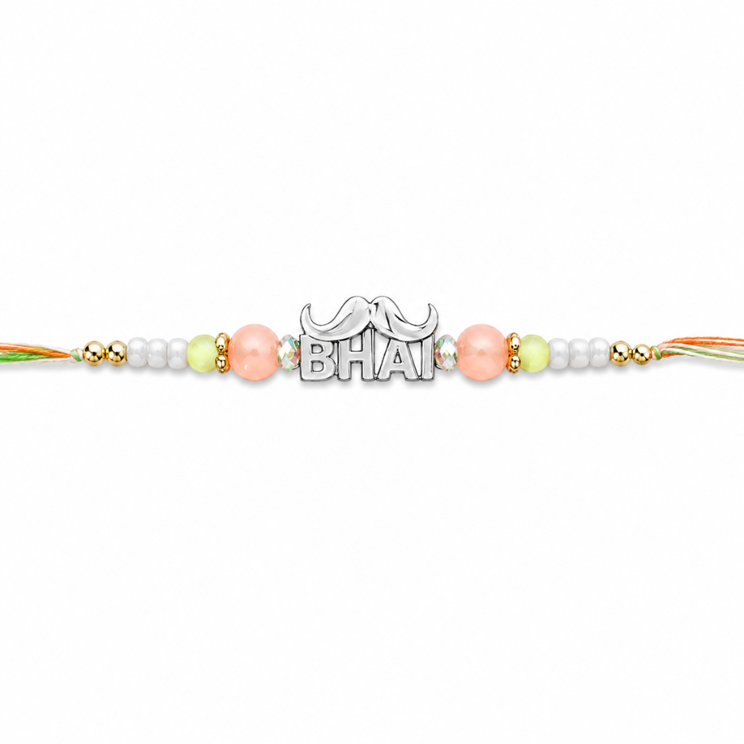 Mashha 925 silver Classic BHAI Silver Rakhi Mashha