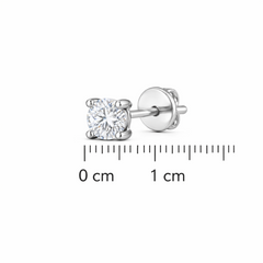 Mashha 925 Silver Classic Men’s Stud Piercing (Extra Small) oval Mashha