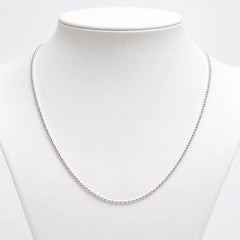Mashha 925 Sterling Silver Rhodium Plated Legacy Ball Chain Mashha
