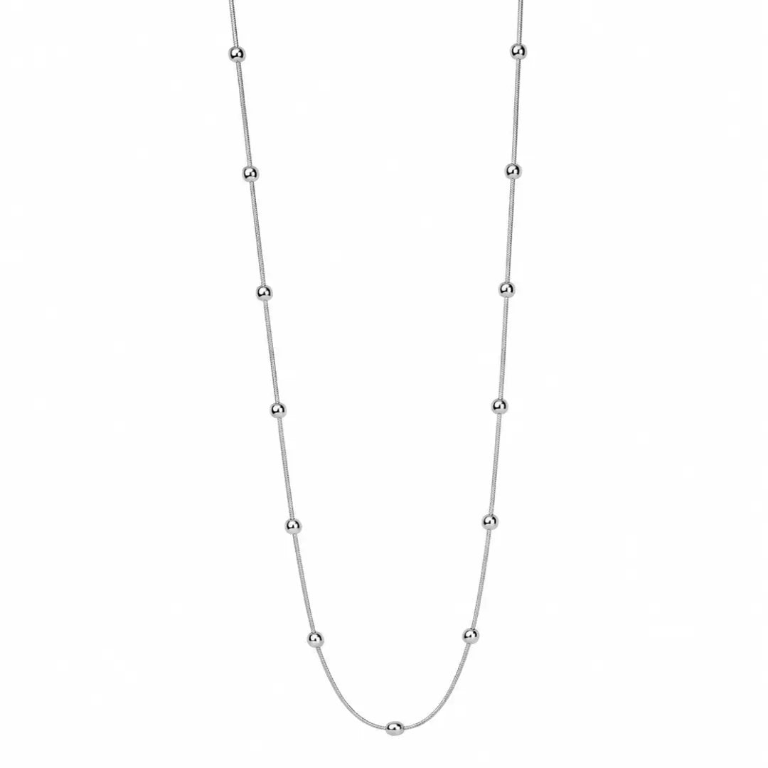 Mashha 925 Sterling Silver Rhodium Plated Celeste Bead Chain Mashha