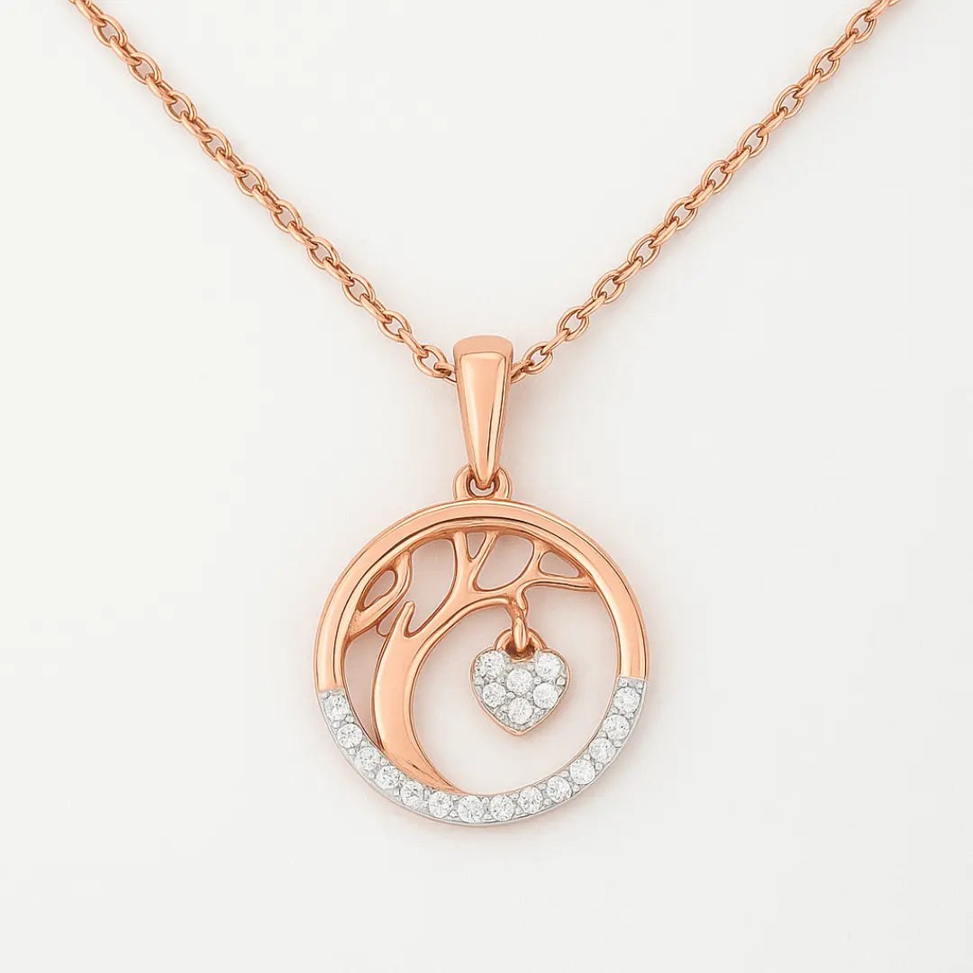 Rose gold Tree of Life Pendant Mashha