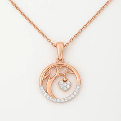 Rose gold Tree of Life Pendant Mashha