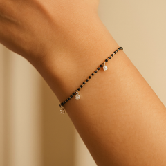 Black Bead Bracelet