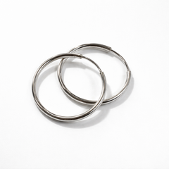 Mashha 925 Classic Silver Hoops