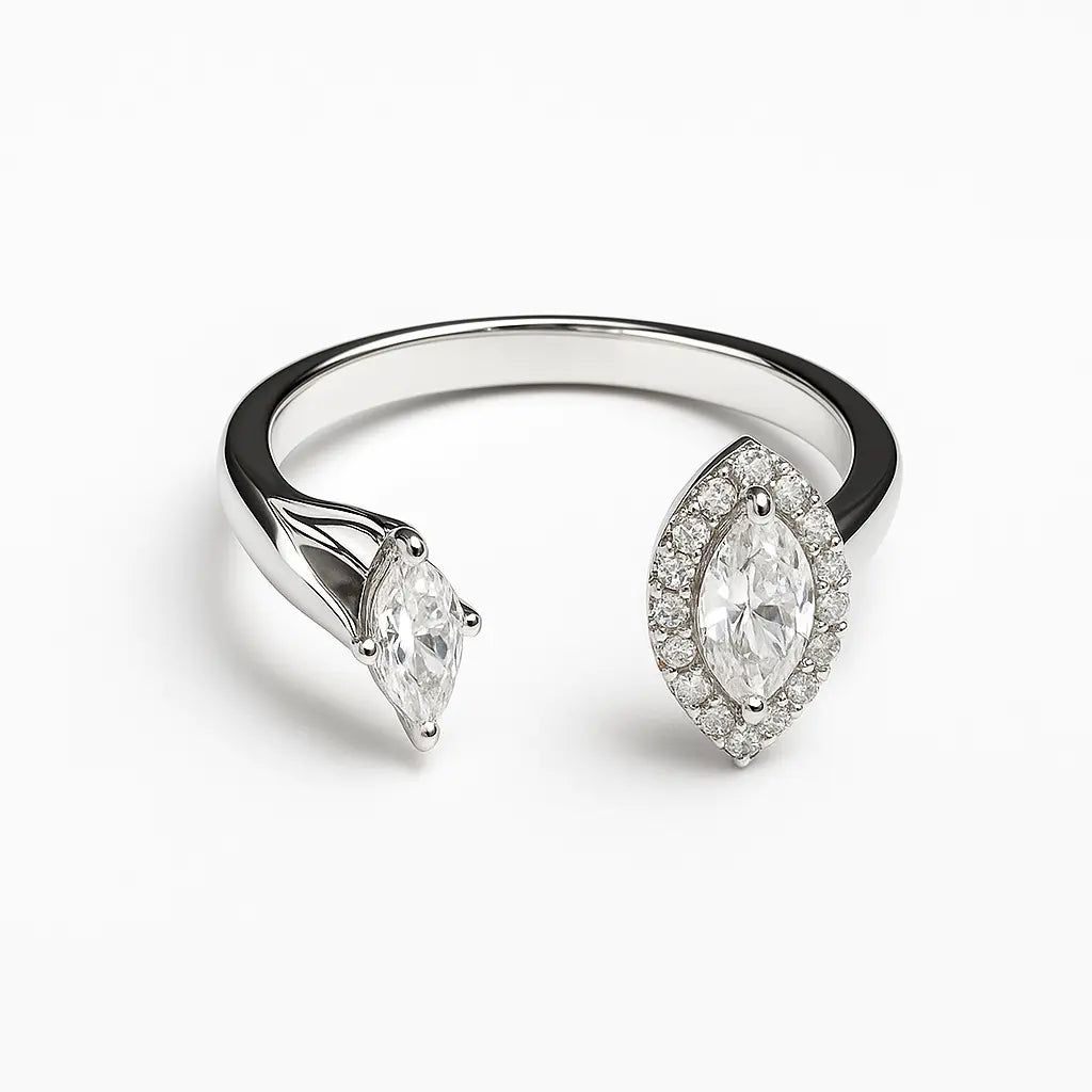 Silver Open Marquise Ring Mashha