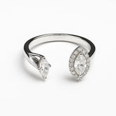 Silver Open Marquise Ring Mashha