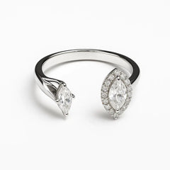 Silver Open Marquise Ring Mashha