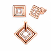 Mashha 925 Sterling Silver Elara Diamond Frame Set Mashha