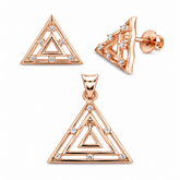 Mashha 925 Sterling Silver Astra Prism Set