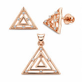 Mashha 925 Sterling Silver Astra Prism Set Mashha