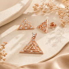 Mashha 925 Sterling Silver Astra Prism Set Mashha