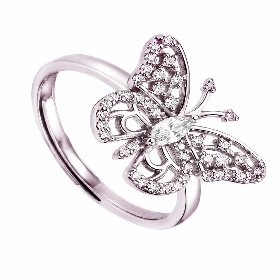 Mashha 925 silver Sparkwing Adjustable Ring Mashha