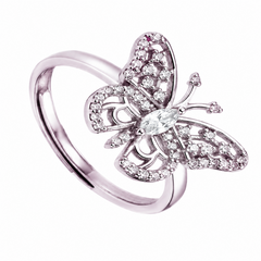 Mashha 925 silver Sparkwing Adjustable Ring