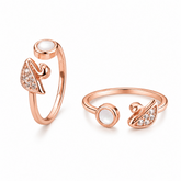 Mashha 925 silver Swanlight Toe Rings