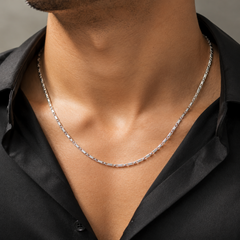 Mashha 925 Silver Edge Silver Chain (30 cms)