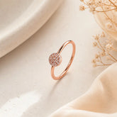 Mashha 925 Silver Celestia Orb Ring (Rose Gold) Mashha