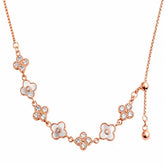 Mashha Apsara Grace 925 Sterling Silver Necklace (Rose Gold Finish) Mashha