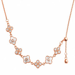 Mashha Apsara Grace 925 Sterling Silver Necklace (Rose Gold Finish) Mashha