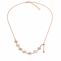 Mashha Apsara Grace 925 Sterling Silver Necklace (Rose Gold Finish) Mashha