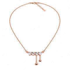 Mashha 925 Silver Crystal Cascade Necklace Mashha