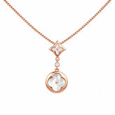 Mashha 925 Silver Clover Kiss Necklace Mashha