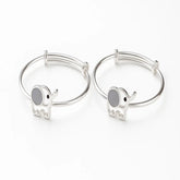 Mashha 925 Silver Tiny Trunk Baby Bangles Mashha