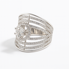 Mashha 925 Silver Celestia Radiance Ring