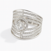 Mashha 925  Silver Celestia Radiance Ring