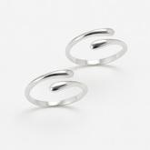 Mashha 925 Silver Adjustable Minimalist Toe Rings