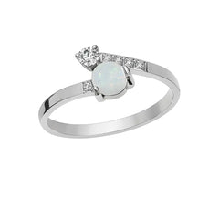 Opal Radiance 925 Silver Ring Mashha