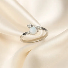 Opal Radiance 925 Silver Ring Mashha