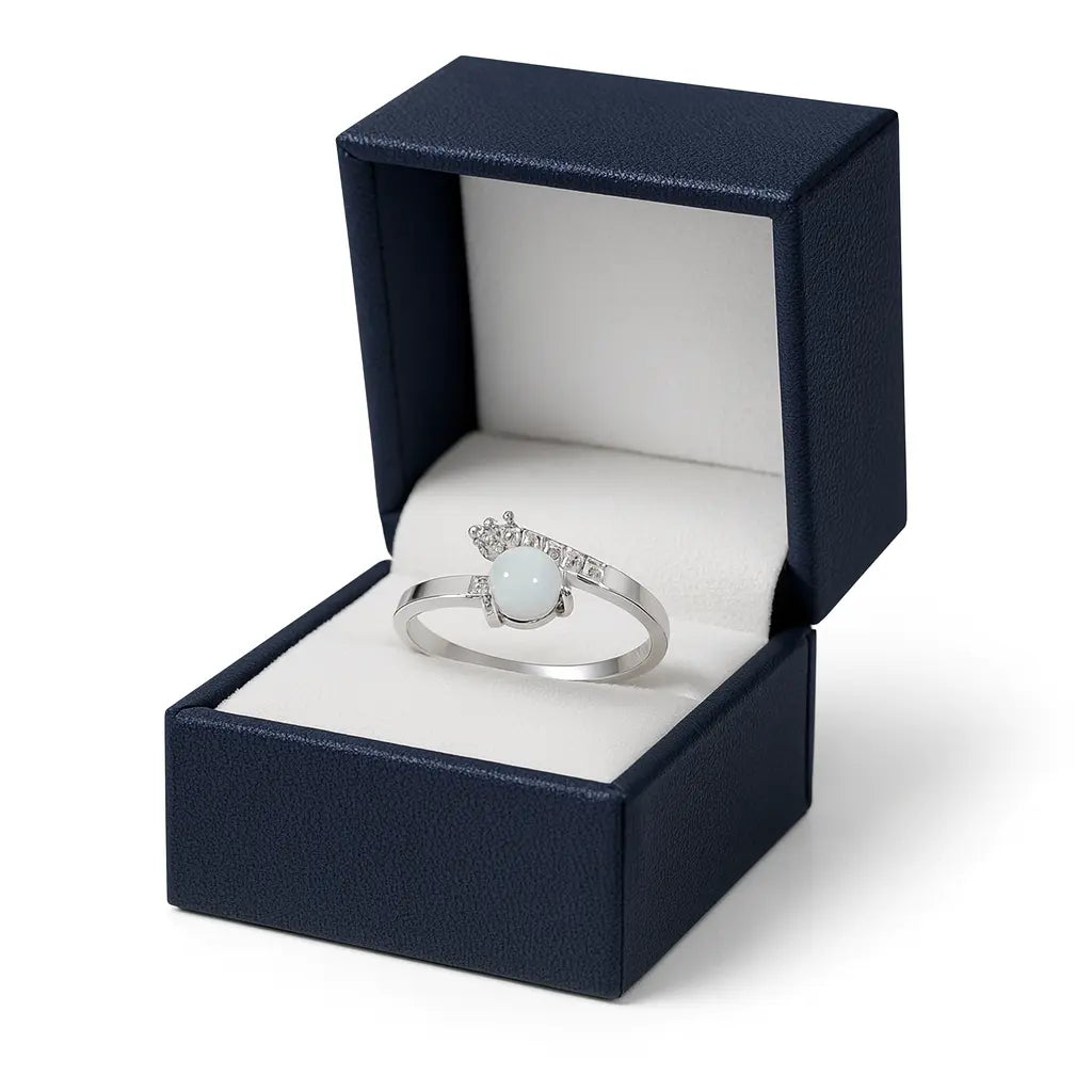 Opal Radiance 925 Silver Ring Mashha