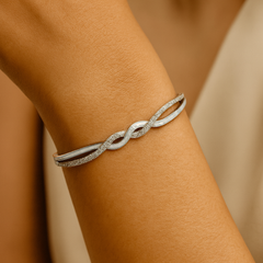 Mashha 925 Silver Eterna Weave Bangle