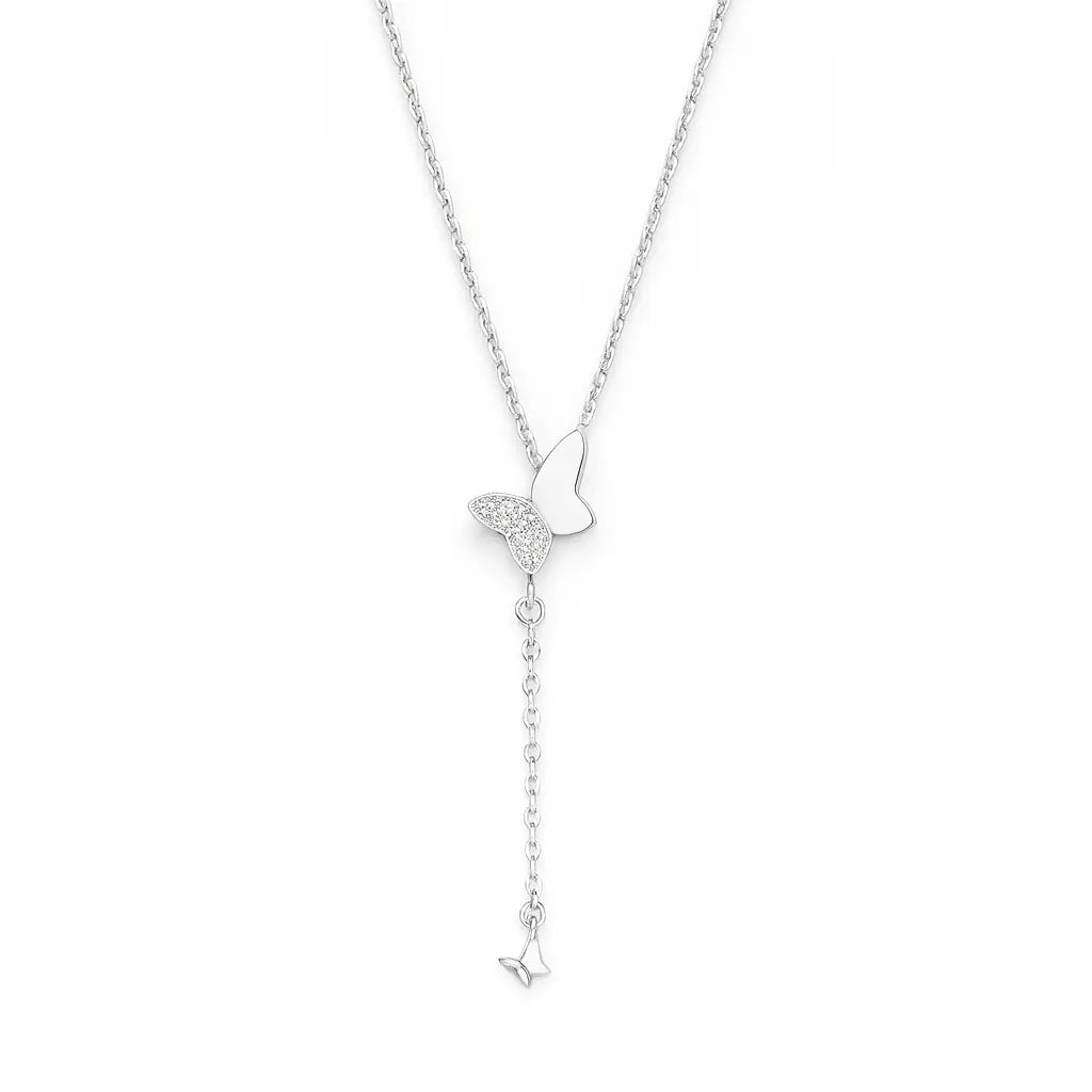 Mashha 925 Silver Rhodium Plated Nova 925 Necklace Mashha