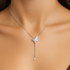 Mashha 925 Silver Rhodium Plated Nova 925 Necklace Mashha