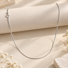 Mashha 925 Silver Rhodium Plated Milano Chain Mashha