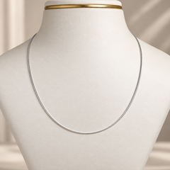 Mashha 925 Silver Rhodium Plated Milano Chain Mashha