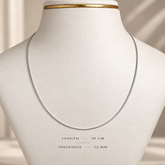 Mashha 925 Silver Rhodium Plated Milano Chain Mashha