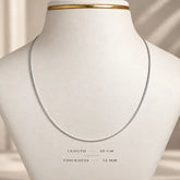 Mashha 925 Silver Rhodium Plated Milano Chain Mashha