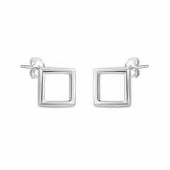 Mashha 925 Silver Minimalist Square Studs Mashha