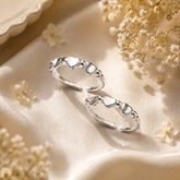 Mashha 925 Silver Minimal Heart Toe Ring Mashha